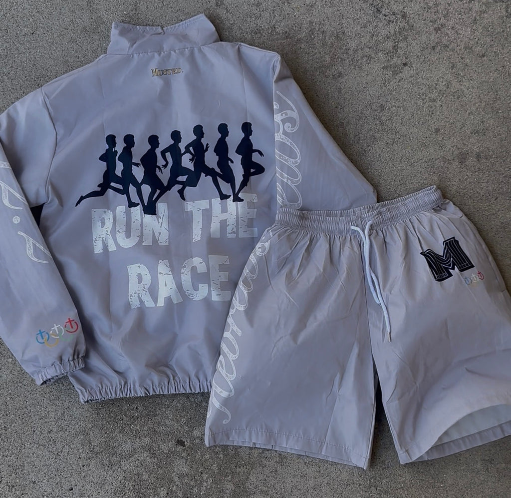 “RUN THE RACE” Windbreaker Set